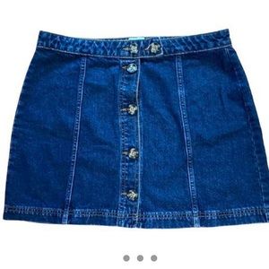 NEVER WORN BDG button down denim skirt